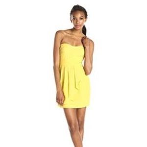 BCBGeneration Women’s Yellow Pleated Dress
